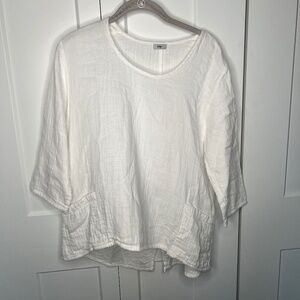 Tulip Oversized Pocket Textured Top - NO SIZE TAG